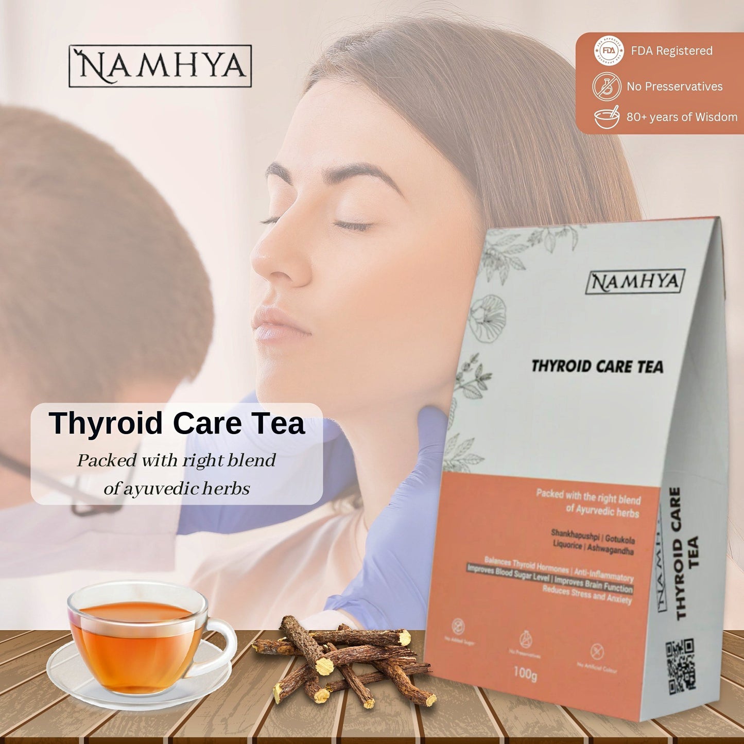 Namhya Thyroid Care Tea For Hypothyroidism