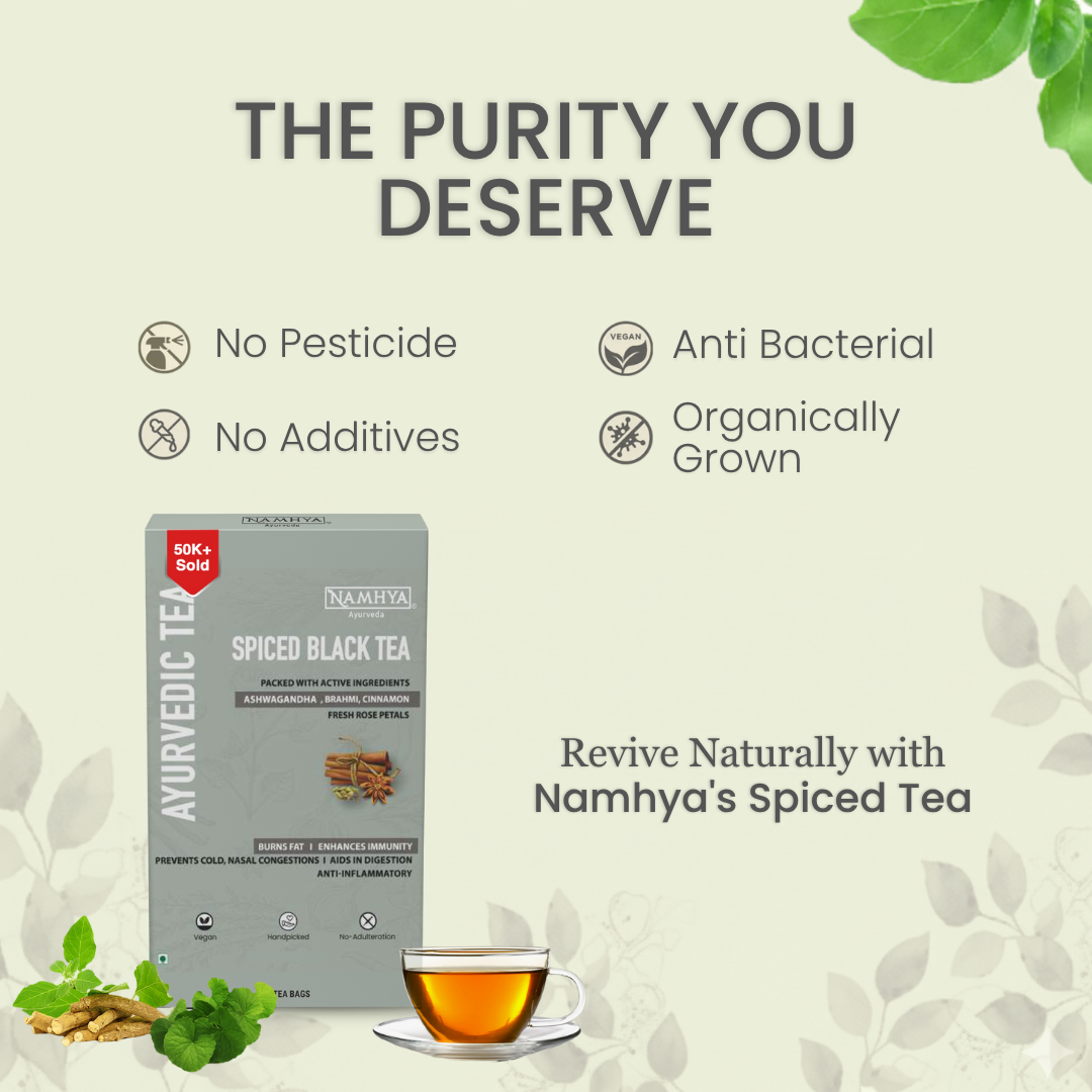 Namhya Spiced Ayurvedic Tea -The Indian Masala Tea with Fresh spices