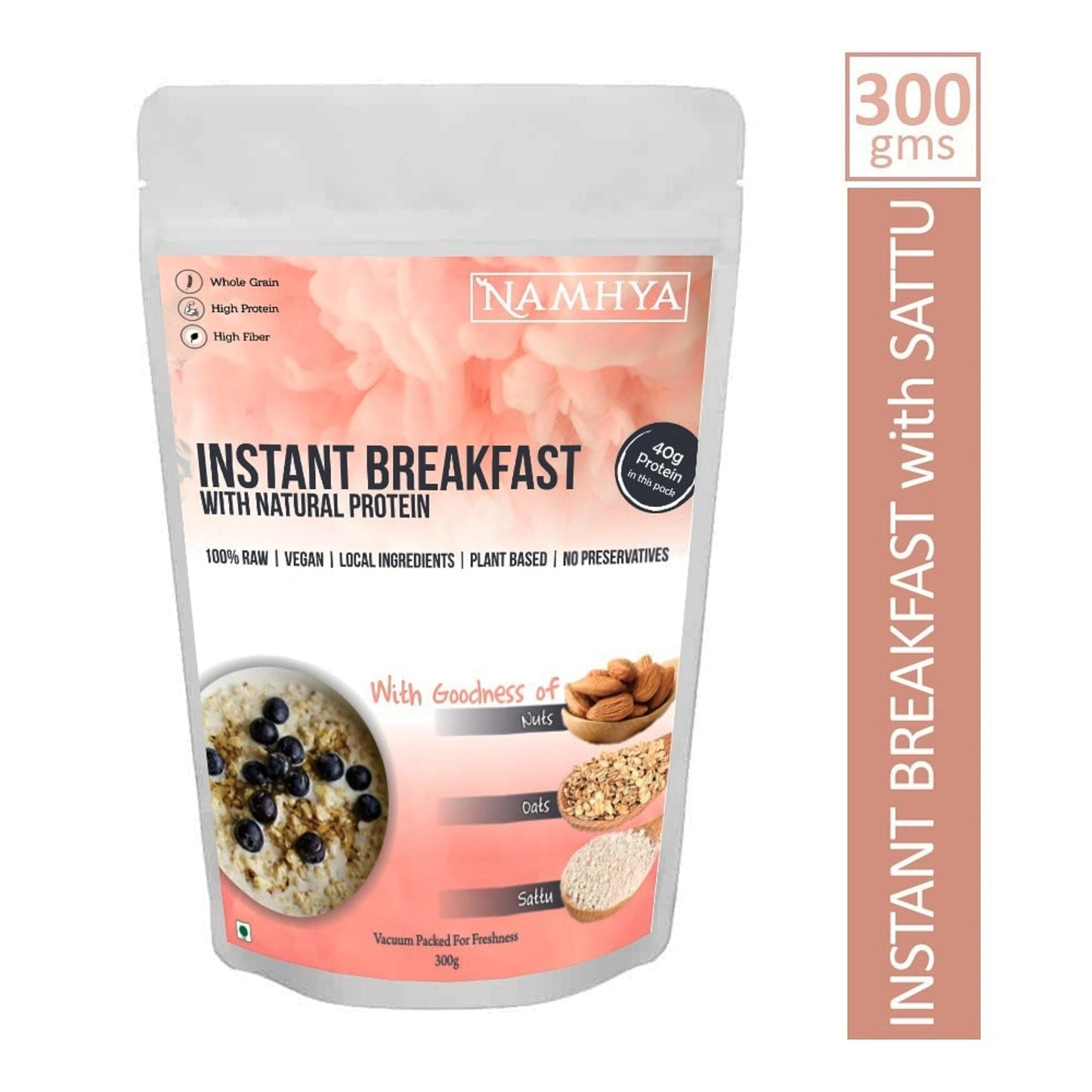 Namhya Sattu Breakfast Cereal with Natural Protein, Zero Preservatives