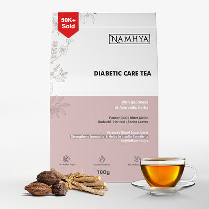 Namhya Diabetic Care Tea with Herbs Paneer Dodi, Senna Leaves