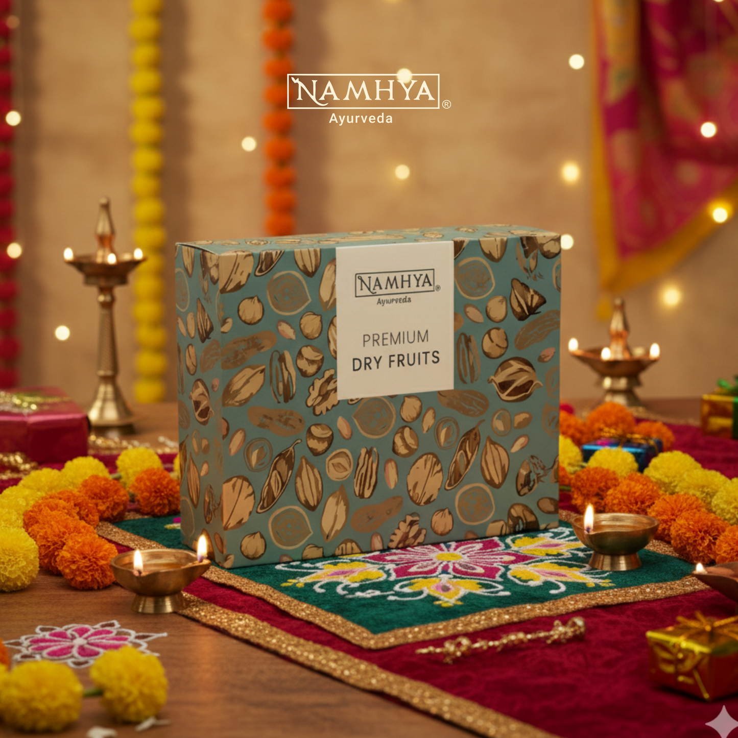 Namhya Premium Dry Fruit Hamper – Festive & Gourmet Gift Box (Customizable)