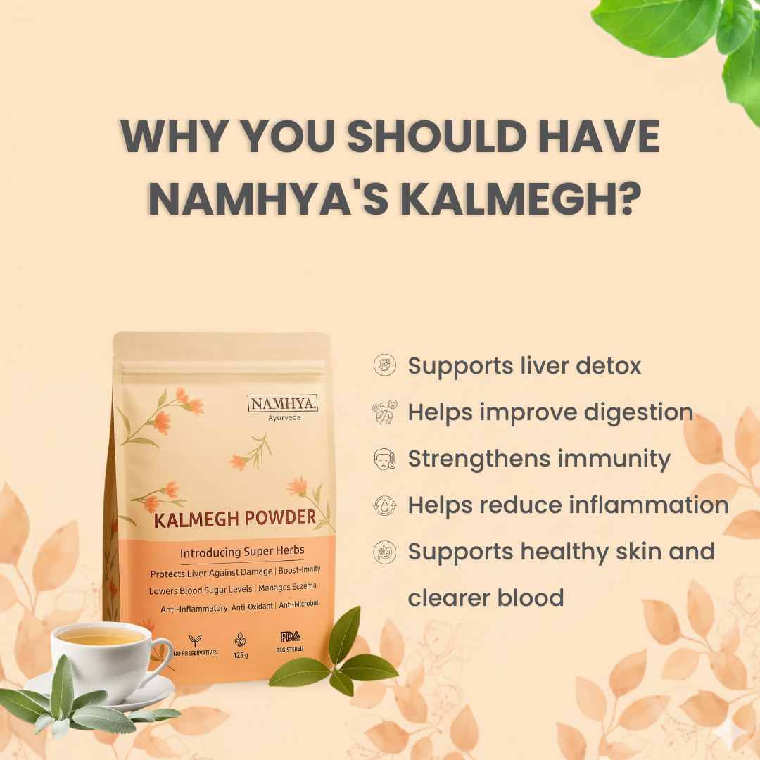 Namhya Kalmegh Plant Powder (Creat) (100g x 2) | 100% Natural to Protect Liver against Damage (Pack of 2)