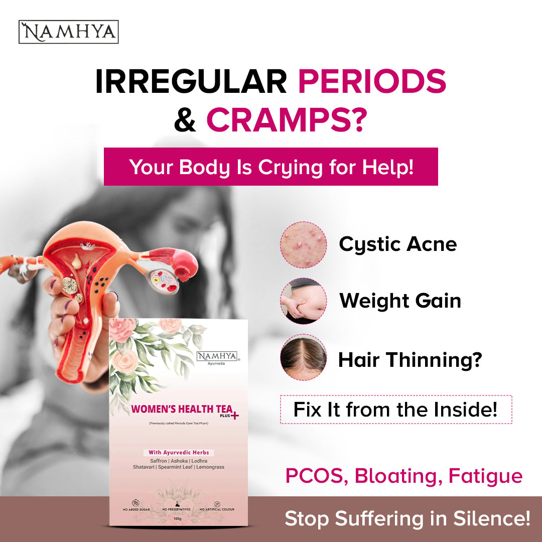 Namhya Women's Health Tea Plus+ (Formerly called Periods Care Tea Plus for PCOS & PCOD)