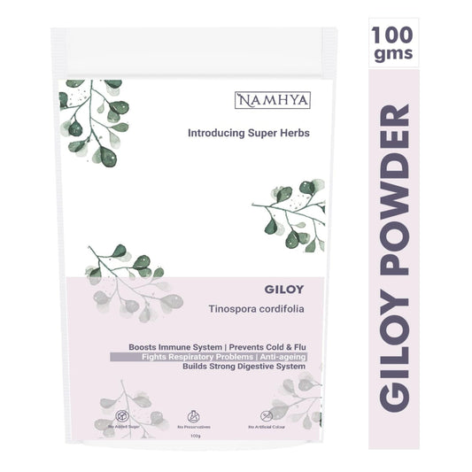 Namhya Giloy Powder (100g X 2) - for Good Immunity and Liver Cleanse (Pack of 2)