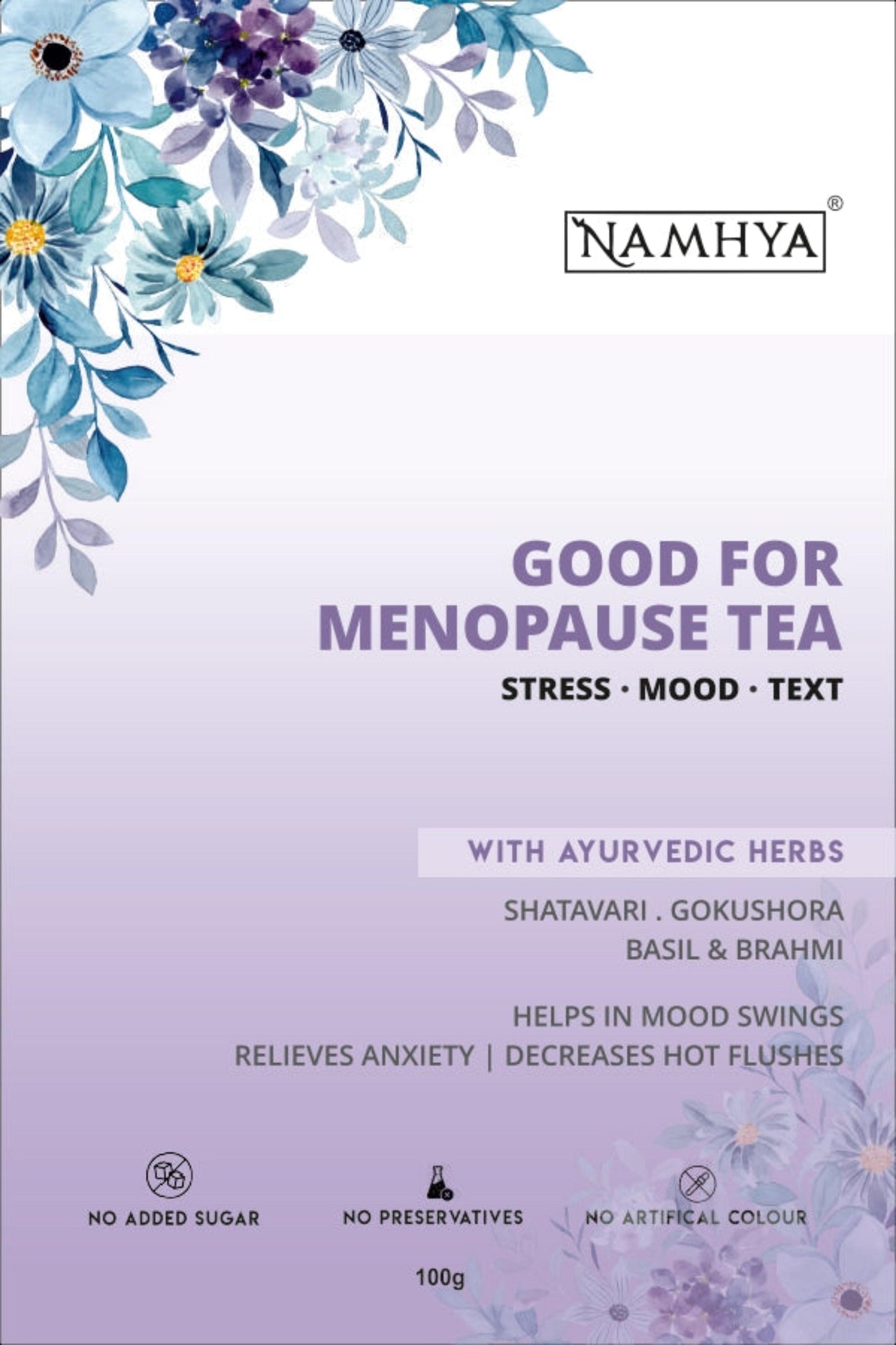 Namhya Good for Menopause Tea For Weight Management, Mood Swings and Good Sleep | 100 Grams