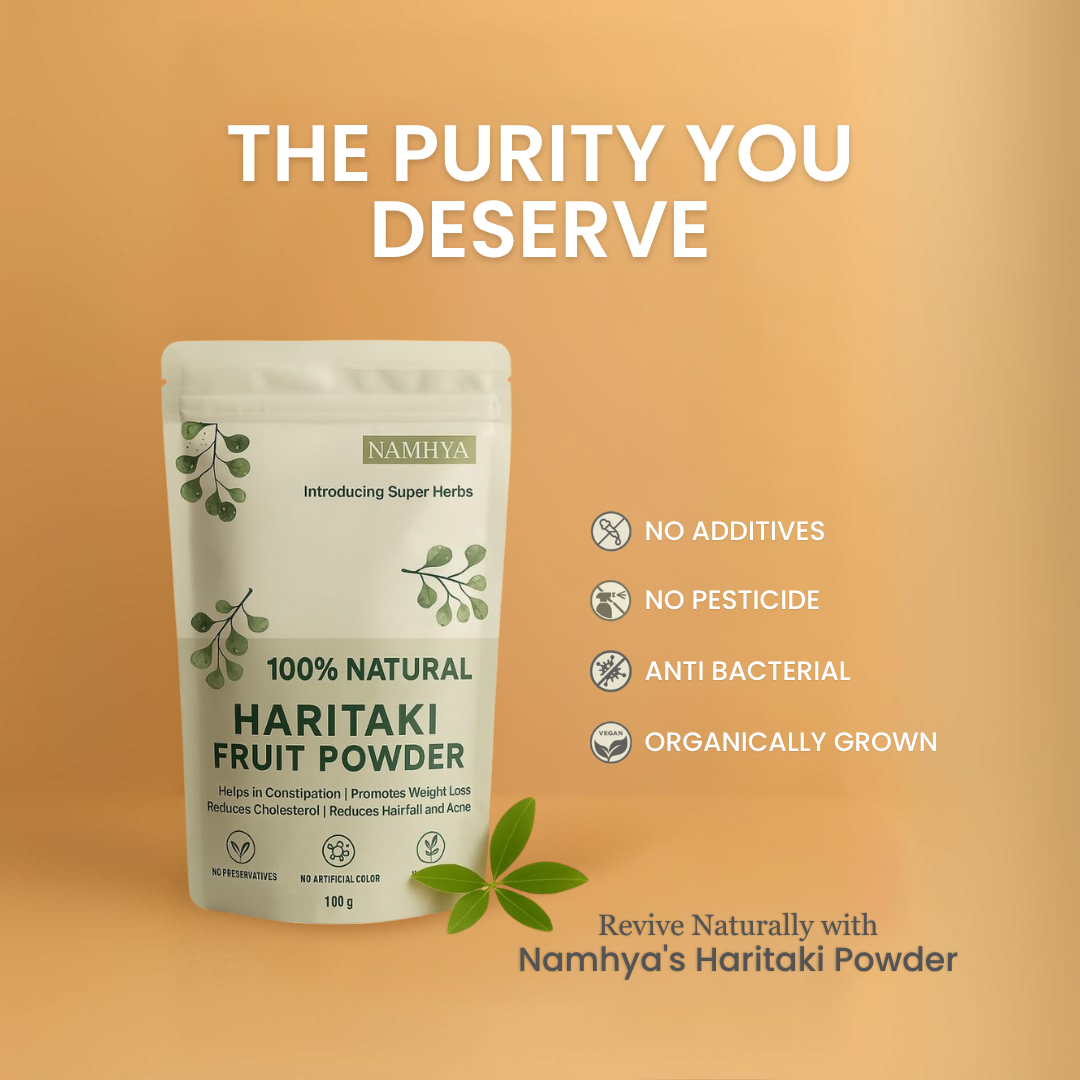 Namhya Haritaki or Harad (100g X 2) - for Good Immunity  and Digestion (Pack of 2)