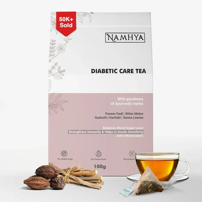 Namhya Diabetic Care Tea with Herbs Paneer Dodi, Senna Leaves Teabags