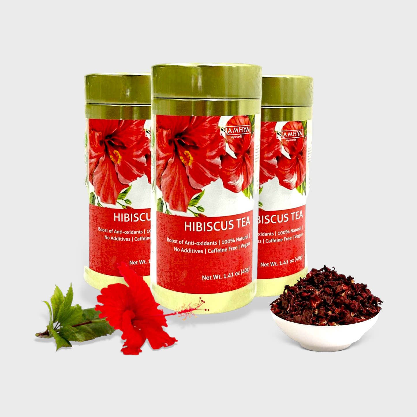 Namhya Hibiscus Tea | Premium Quality | Boost of Antioxidants| Flower Herbal Tea| 20 Tea Bags