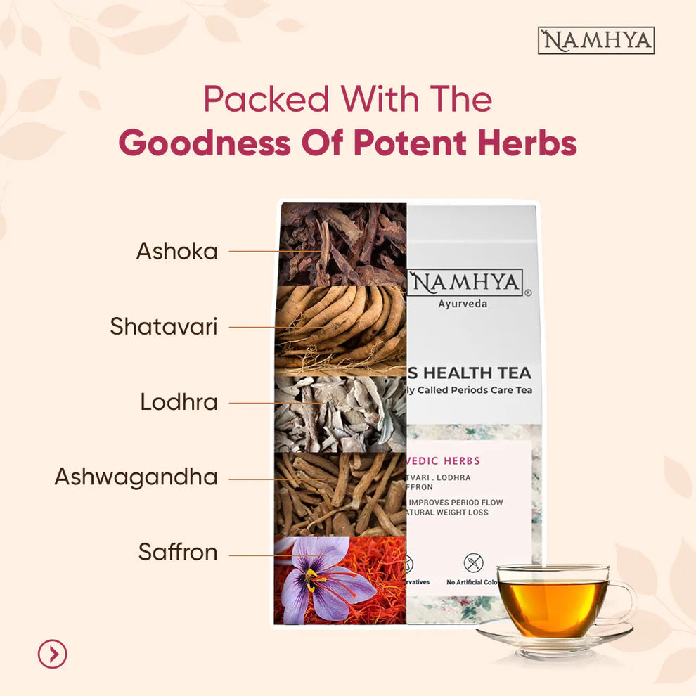 Namhya Women's Health Tea(Formerly Called Period Care Tea for PCOS & PCOD)